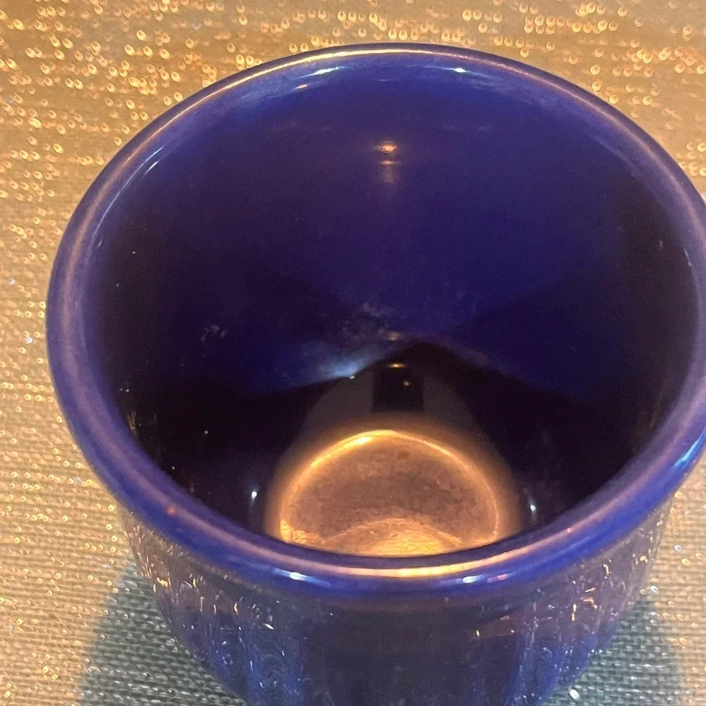 Red Wing Pottery Cobalt Blue Ramekin Dish Small Ceramic Bowl 3 inch